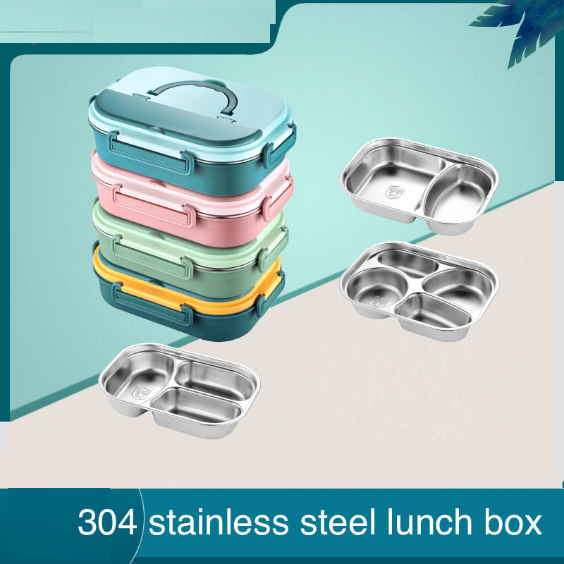 Food Storage Box Practical Food Stainless Steel Crisper Storage Box  Reusable Lunch Box Lunch Container with