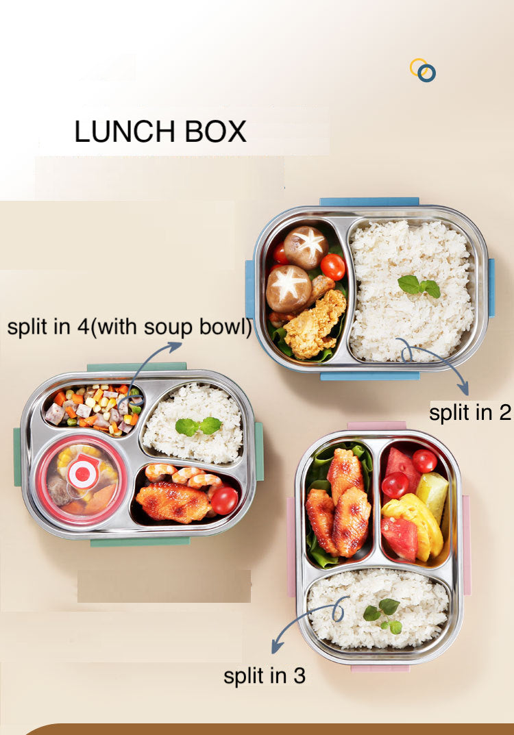 Stainless Steel Crisper Sealed Bowl With Lid Round Bento Box - Temu
