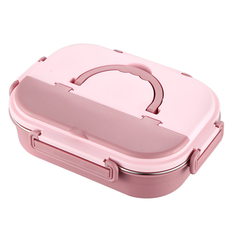 304 Stainless Steel Compartment Lunch Box Portable Square – Mavinza